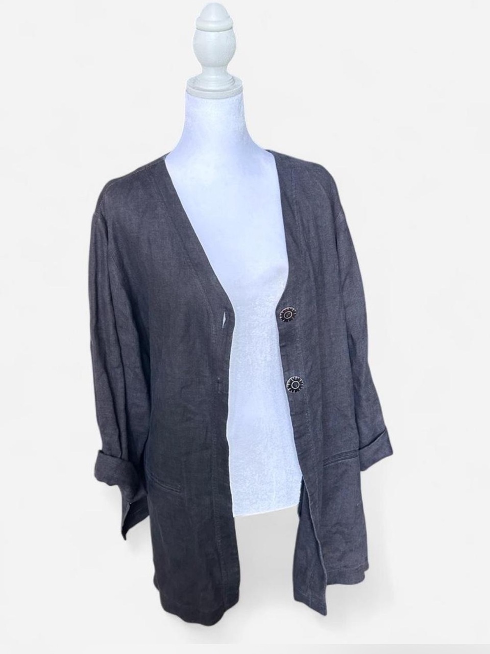 Lagenlook Blazer David Dart Collection Flowy Asymmetrical